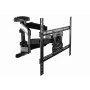 Gembird WM-75ST-01 täysin liikuteltava television seinäteline 32–75 tuumaa, VESA 600×400, enintään 45,5 kg, kallistus -5°–8°, kääntö ±50°, teräs, musta