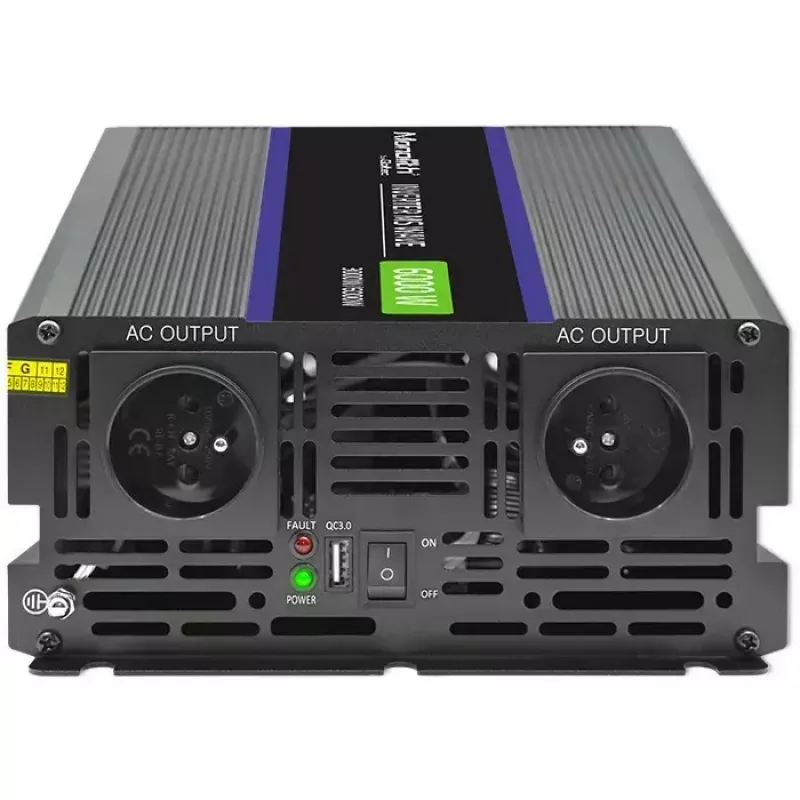 Vaihtosuuntaaja QOLTEC Monolith 6000 MS 12V–230V 6000W