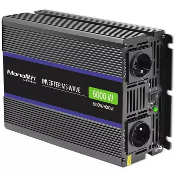 Vaihtosuuntaaja QOLTEC Monolith 6000 MS 12V–230V 6000W