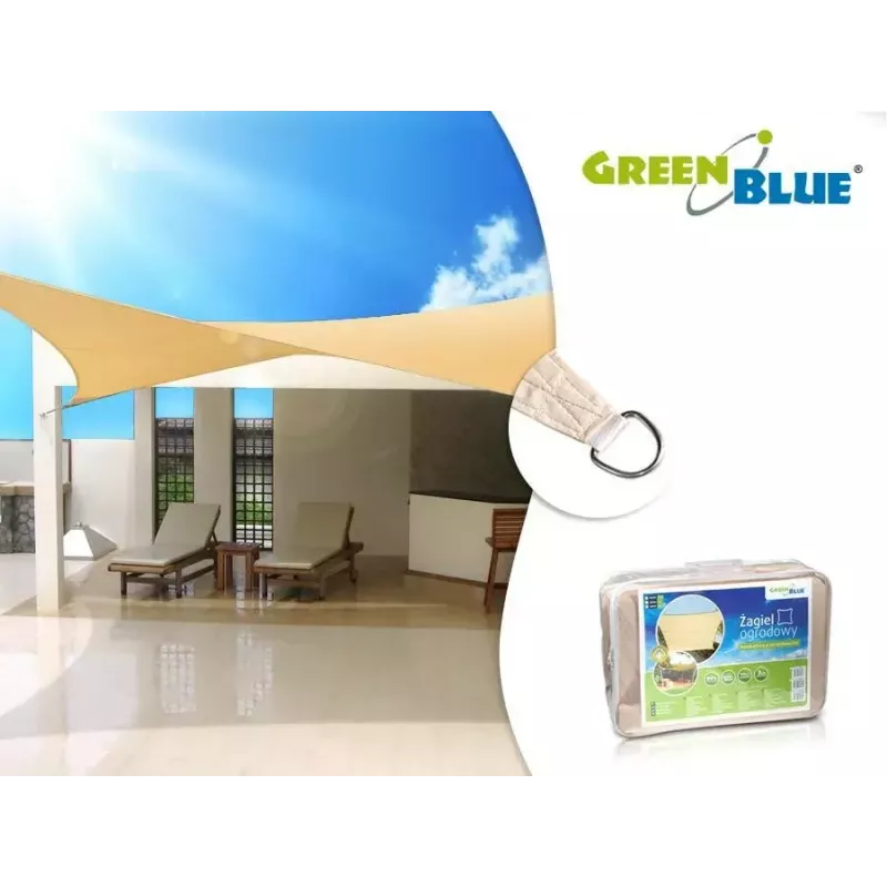 Puutarhavarjo GreenBlue GB504 4x4 m creme