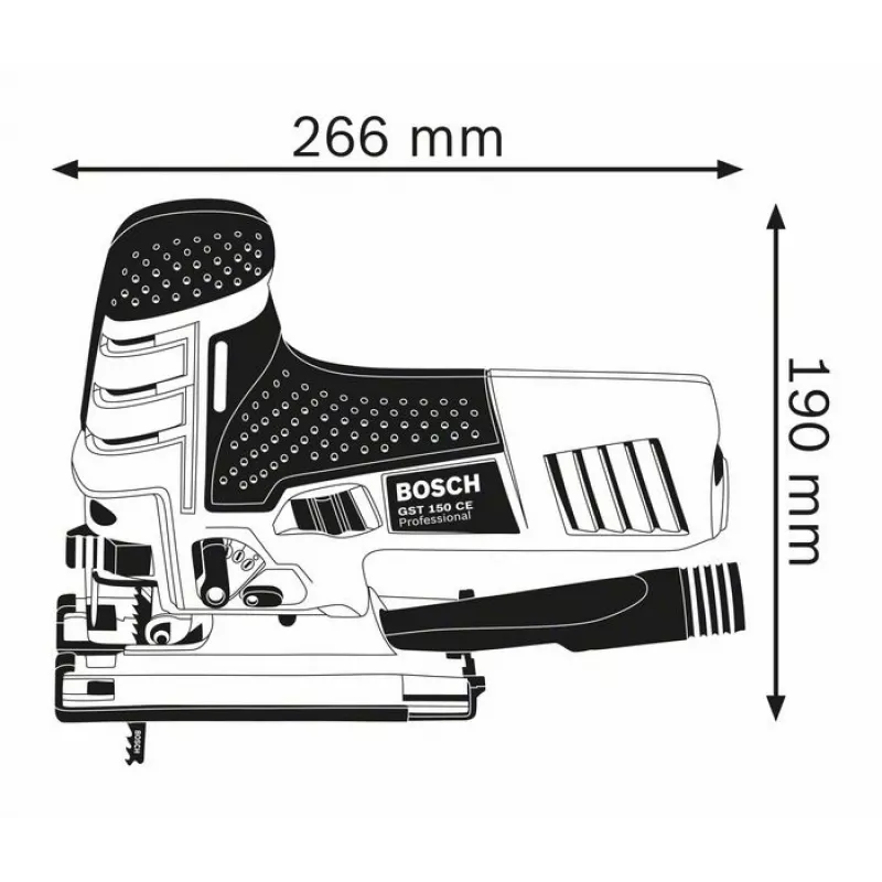 Bosch 0 601 512 000 pistosaha 780 W 2,6 kg