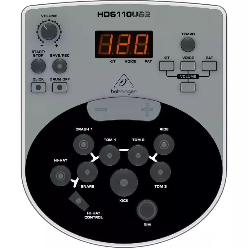 Behringer XD8USB sähkörumpusetti, musta