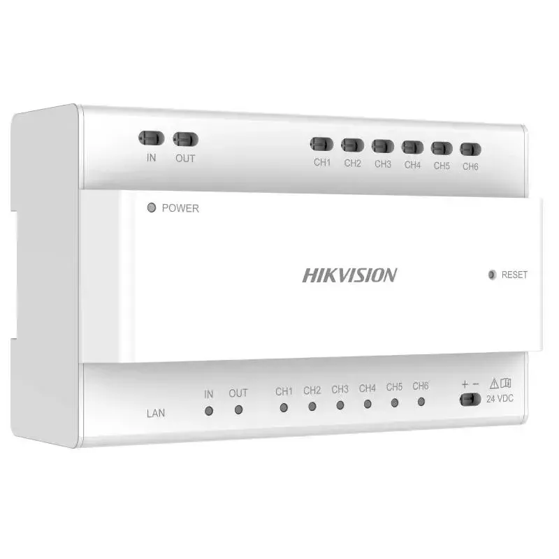Videojakaja Hikvision DS-KAD706Y-S 6 kanavaa 1HE rack-asennus