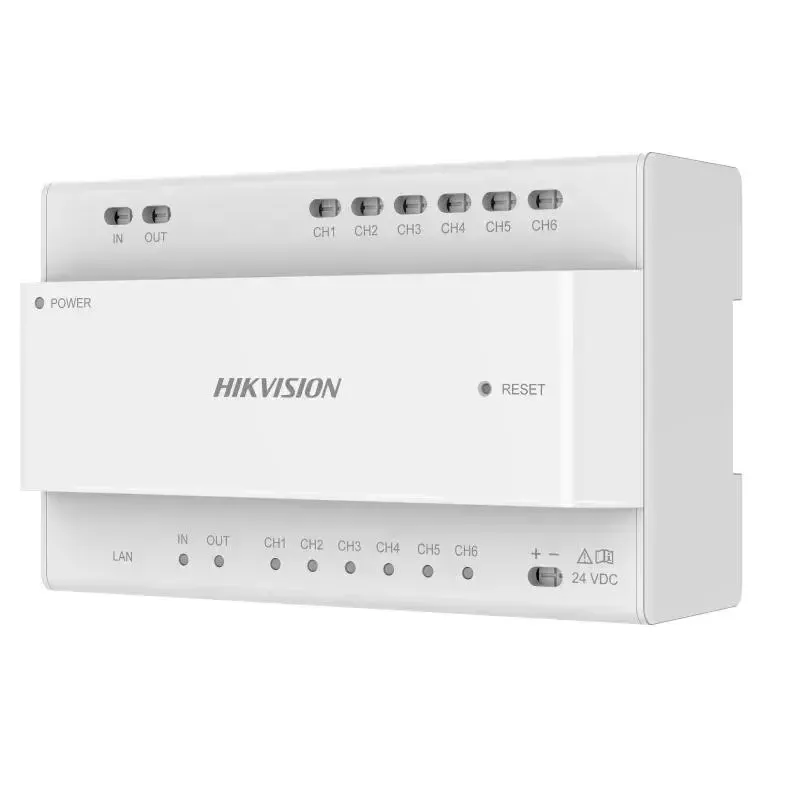 Videojakaja Hikvision DS-KAD706Y-S 6 kanavaa 1HE rack-asennus
