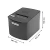 Lämpö-tulostin QOLTEC 50256 USB-liitännällä – kompakti POS-tulostin