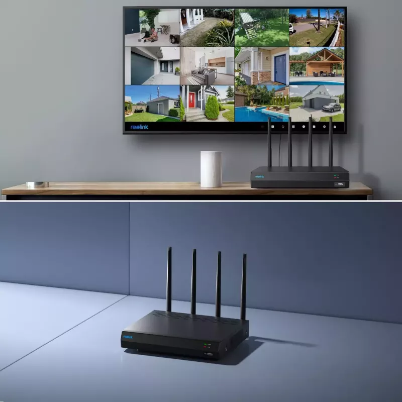 Reolink NVS12W 12-kanavainen Wi-Fi 6 NVR 16MP tuki 2TB HDD