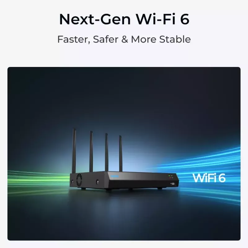 Reolink NVS12W 12-kanavainen Wi-Fi 6 NVR 16MP tuki 2TB HDD