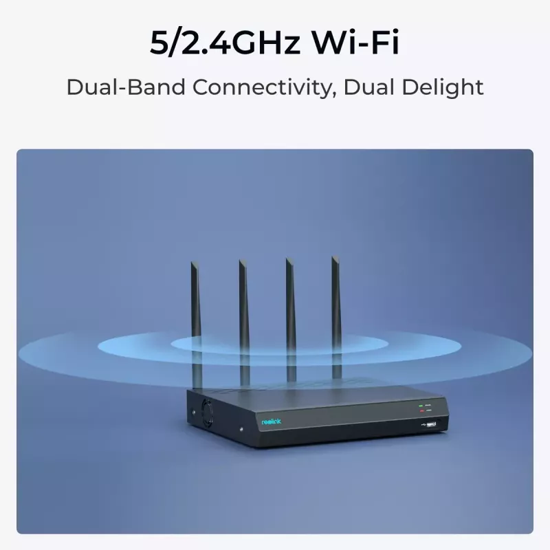 Reolink NVS12W 12-kanavainen Wi-Fi 6 NVR 16MP tuki 2TB HDD