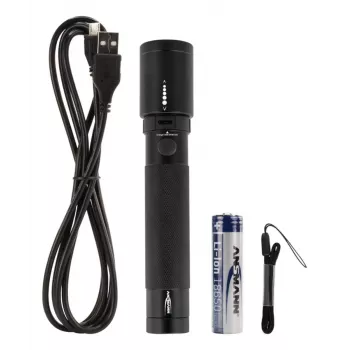 LED-lyhty Ansmann T400FR musta IPX4 5W 400lm