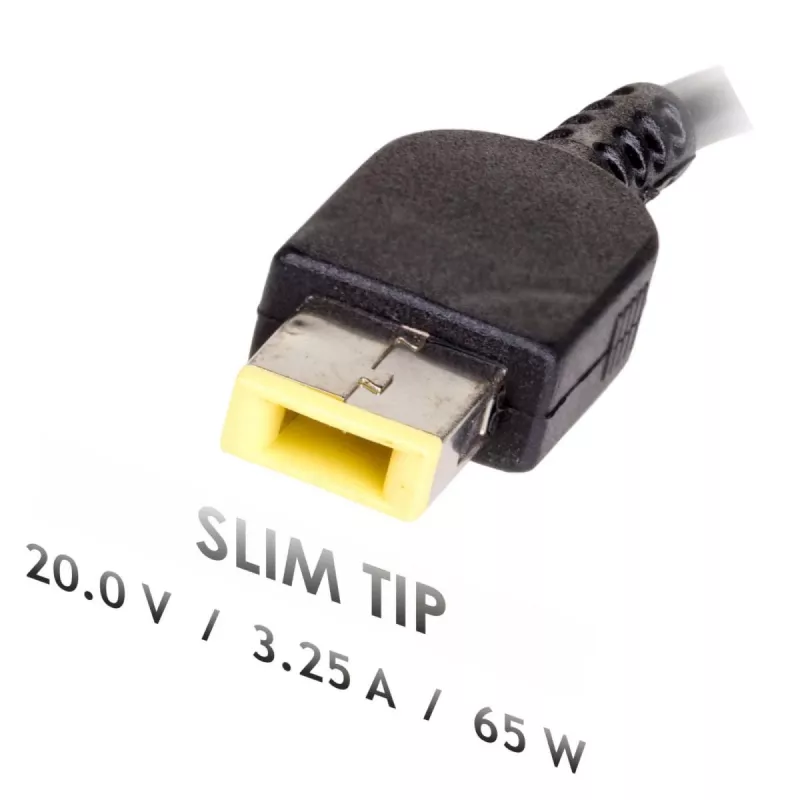 Akyga AK-ND-24 kannettavan tietokoneen virtalähde Lenovolle, 65 W, 20 V, 3,25 A, Slim Tip