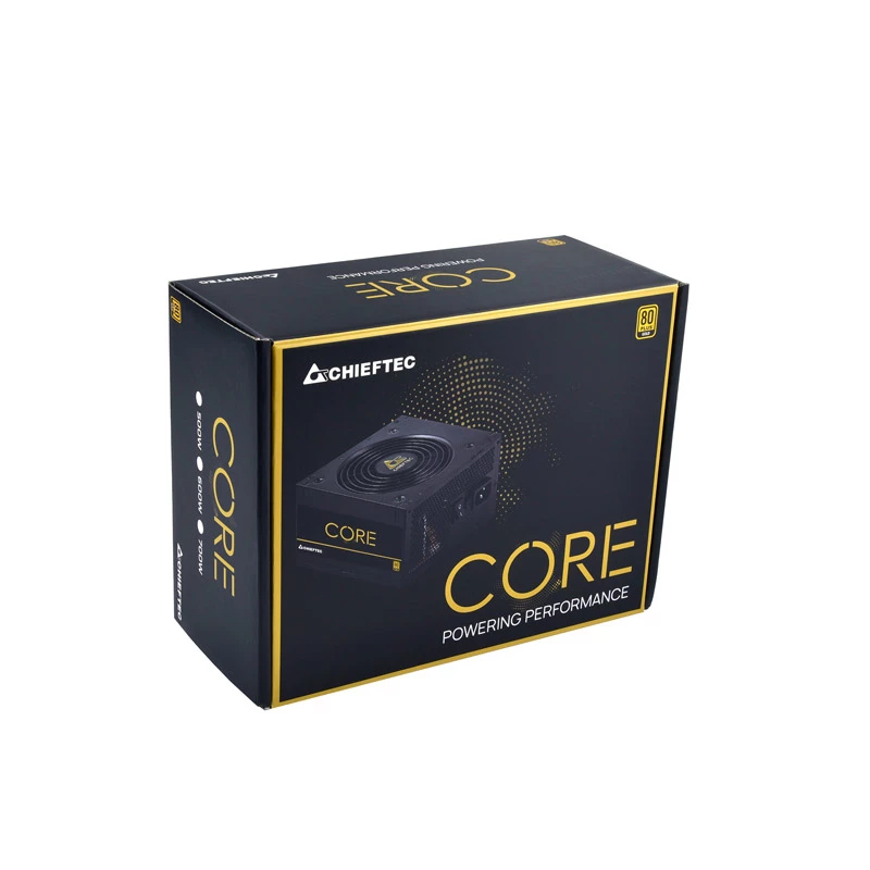Chieftec Core BBS-600S virtalähde 600 W 24-pol ATX PS/2 musta