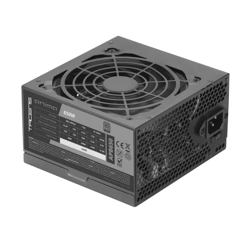 Tacens Anima APB650 virtalähde 650 W 24-pin ATX ATX musta