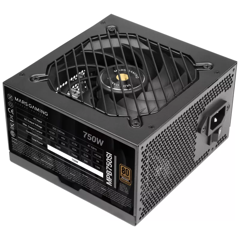 Mars Gaming MPB750SI virtalähde 750 W 24-pin ATX ATX musta