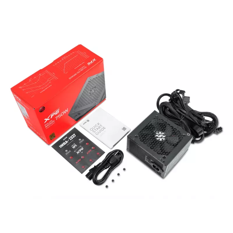 XPG PYLON 550W virtalähde, 550 W, 100 - 240 V, 50 - 60 Hz, 8/4 A, aktiivinen, 110 W