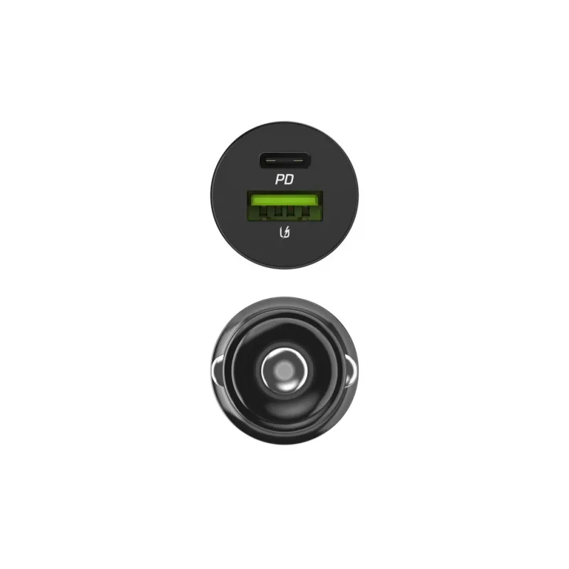Autolaturi Green Cell CADM-GC-38AC 38W, 1x USB-C (PD 3.0) + 1x USB-A, alumiinikotelo, musta