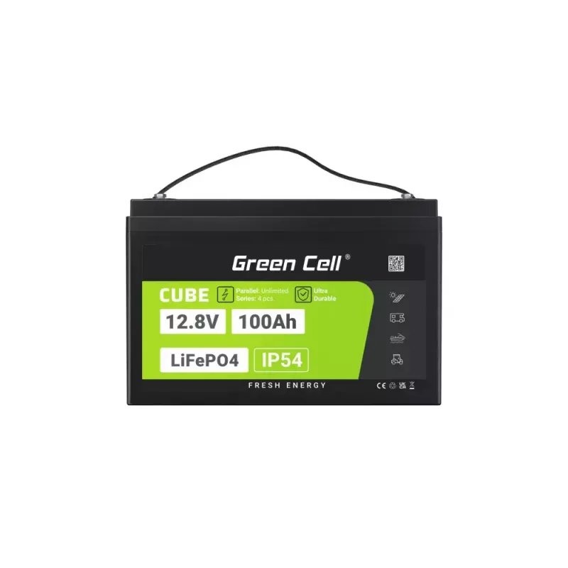 UPS-akku Green Cell LFPGC12V100AH litium-rautafosfaatti 12,8V 100Ah