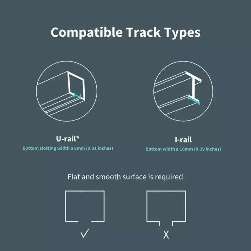 Verhojen käyttömoottori, Aqara Curtain Driver E1, Track-versio (CM-M01-TRACK)