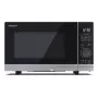 Sharp YC-PS204AE-S mikroaaltouuni, vapaasti seisova, 20 l, 700 W, 10 tehotasoa, puolidigitaalinen ohjaus, hopea
