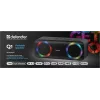 Kannettava Bluetooth-mono-kaiutin DEFENDER Q1 musta, 10 W RMS, 1200 mAh, Bluetooth 5.0, MicroSD, FM, AUX, USB