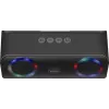 Kannettava Bluetooth-mono-kaiutin DEFENDER Q1 musta, 10 W RMS, 1200 mAh, Bluetooth 5.0, MicroSD, FM, AUX, USB