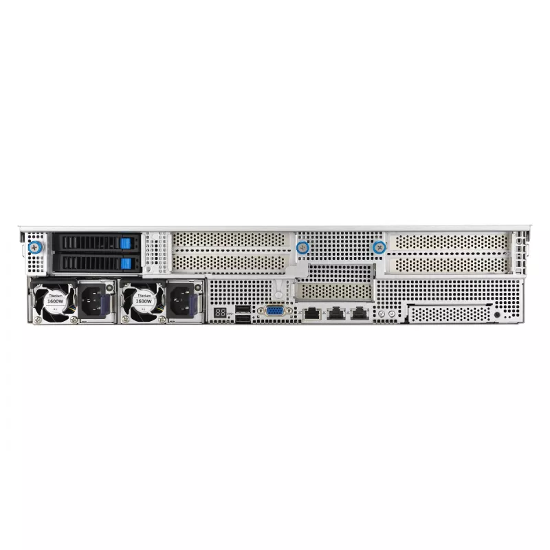 ASUS RS521A-E12-RS24U Socket SP5 teline (2U) musta, hopea