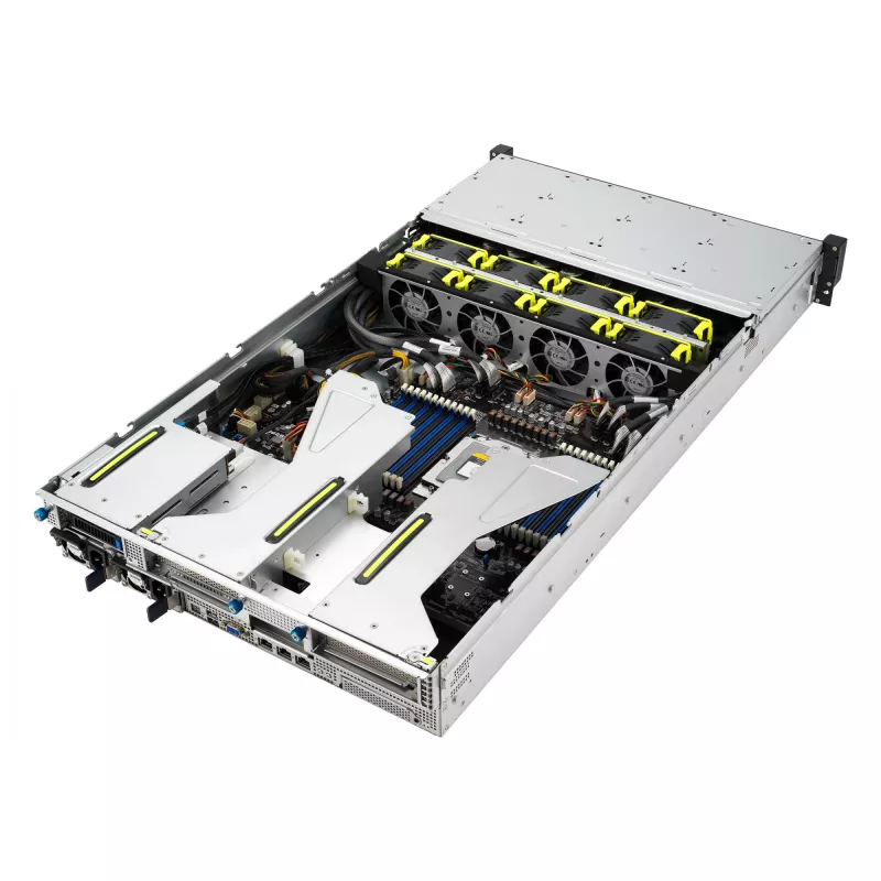 ASUS RS521A-E12-RS24U Socket SP5 teline (2U) musta, hopea
