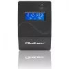 Qoltec Monolith 53979 UPS-laite, line-interactive, 850 VA / 480 W, 2 Schuko-pistorasiaa, LCD, USB, RJ45
