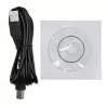 Qoltec Monolith 53979 UPS-laite, line-interactive, 850 VA / 480 W, 2 Schuko-pistorasiaa, LCD, USB, RJ45