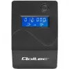 Qoltec Monolith 53979 UPS-laite, line-interactive, 850 VA / 480 W, 2 Schuko-pistorasiaa, LCD, USB, RJ45