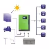Qoltec 53886 off-grid-hybridiaurinkoinvertteri, 3,5 kW, 100 A MPPT, 24 V, puhdas siniaalto