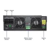 Qoltec 53886 off-grid-hybridiaurinkoinvertteri, 3,5 kW, 100 A MPPT, 24 V, puhdas siniaalto