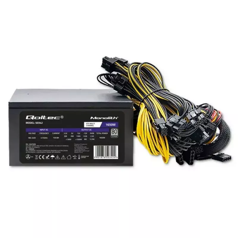 Virtalähde Qoltec 50342 1650W