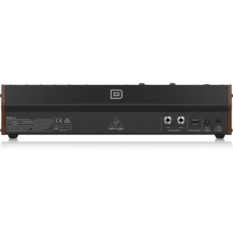 Syntetisaattori Behringer Model D musta kotelon väri musta virtalähde DC AC