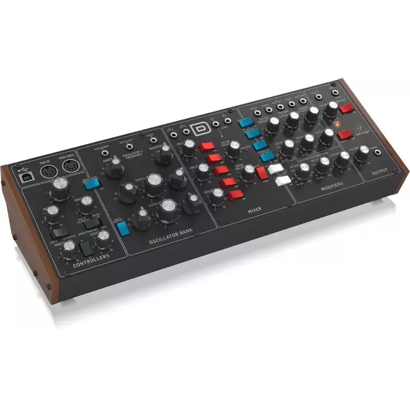 Syntetisaattori Behringer Model D musta kotelon väri musta virtalähde DC AC