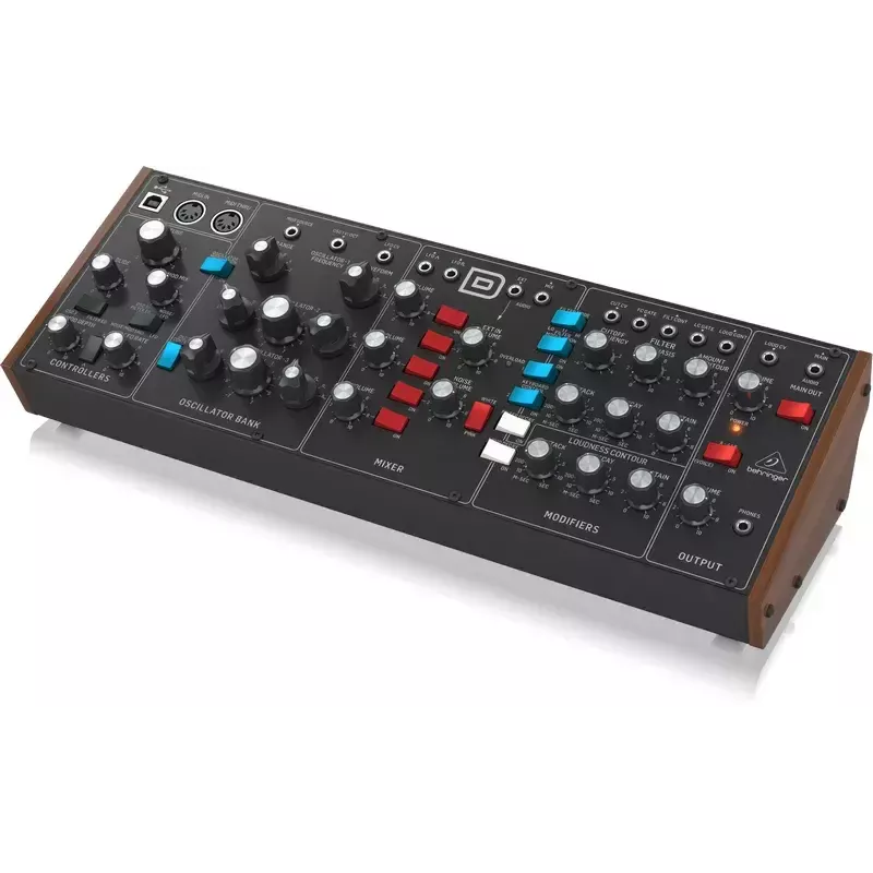 Syntetisaattori Behringer Model D musta kotelon väri musta virtalähde DC AC