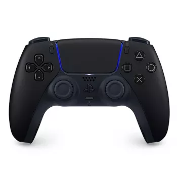 Sony DualSense V2 -peliohjain musta – langaton/Bluetooth 5.1 ja USB-C, sisäänrakennettu akku, haptiikka, gyroskooppi, kosketuslevy, kuulokeliitäntä