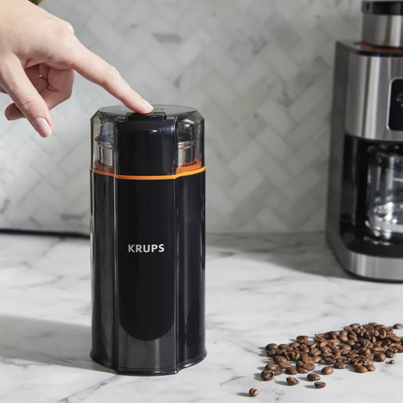 Terämyllä Krups Silent Vortex GX3328 175 W musta 90 g kapasiteetti