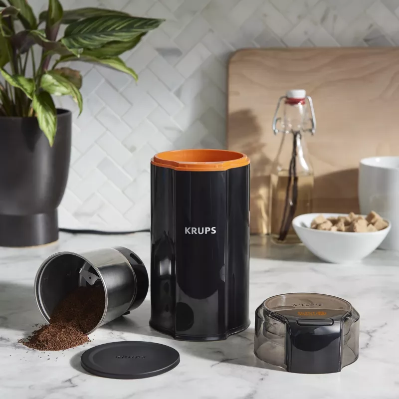 Terämyllä Krups Silent Vortex GX3328 175 W musta 90 g kapasiteetti