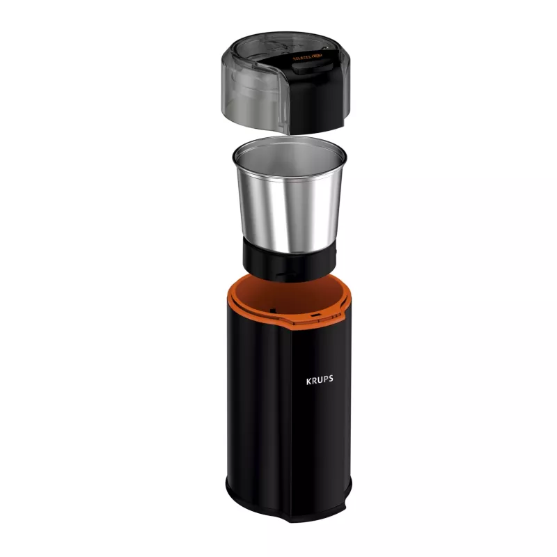 Terämyllä Krups Silent Vortex GX3328 175 W musta 90 g kapasiteetti