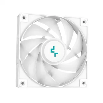All-in-One-nestejäähdytin DeepCool LS520 SE WH – 240 mm:n radiaattori, 2x 120 mm PWM-tuulettimet, valkoinen, kuparipohjalevy