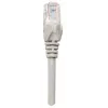 Intellinet 319768 Cat5e U/UTP kytkentäkaapeli, 3 m, RJ45-RJ45, CCA, PVC, kullatut kontaktit, snagless, harmaa
