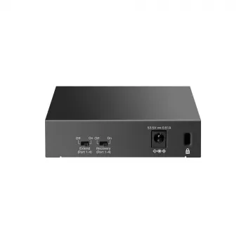 Hallitsematon kytkin TP-LINK LS105P, 5x Fast Ethernet (10/100) -porttia, 4x PoE-porttia, 1 Gbit/s kytkentäkapasiteetti, tuuletinvapaa, musta