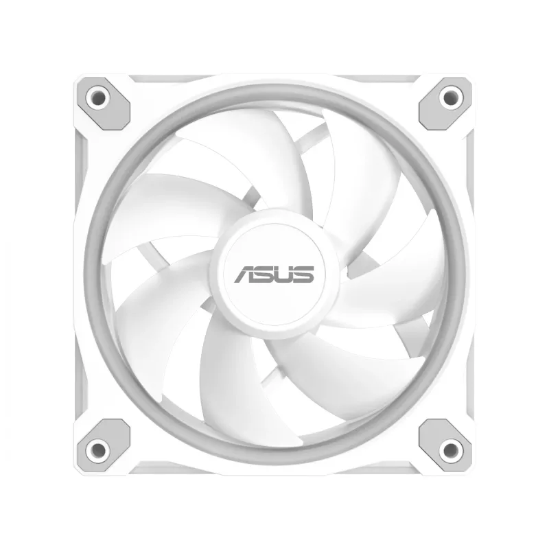 ASUS Prime MR120 ARGB valkoinen 120 mm liukulaakeri-kotelotuuletin