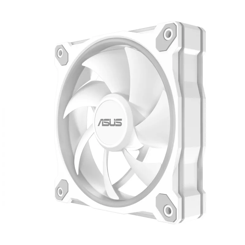 ASUS Prime MR120 ARGB valkoinen 120 mm liukulaakeri-kotelotuuletin
