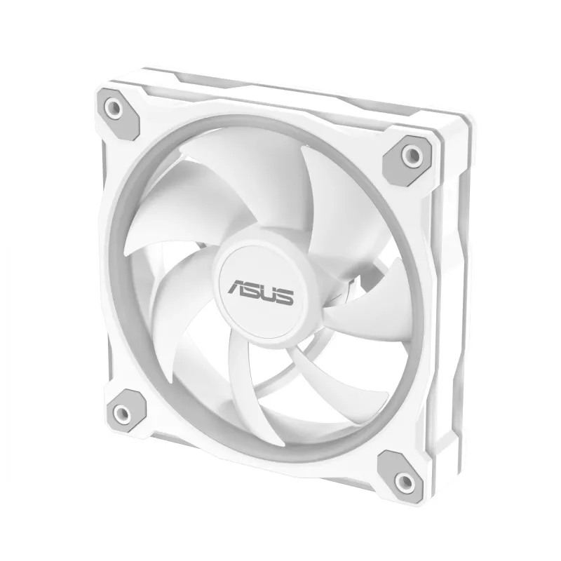 ASUS Prime MR120 ARGB valkoinen 120 mm liukulaakeri-kotelotuuletin