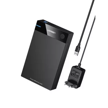 Ugreen 50422 puinen kaappi HDD/SSD-kaappi musta 2.5/3.5
