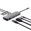 TRUST 25672 USB Type-C -keskitin — HDMI, RJ-45, USB 3.2 Gen 1 Type-A/Type-C, SD/MicroSD, harmaa