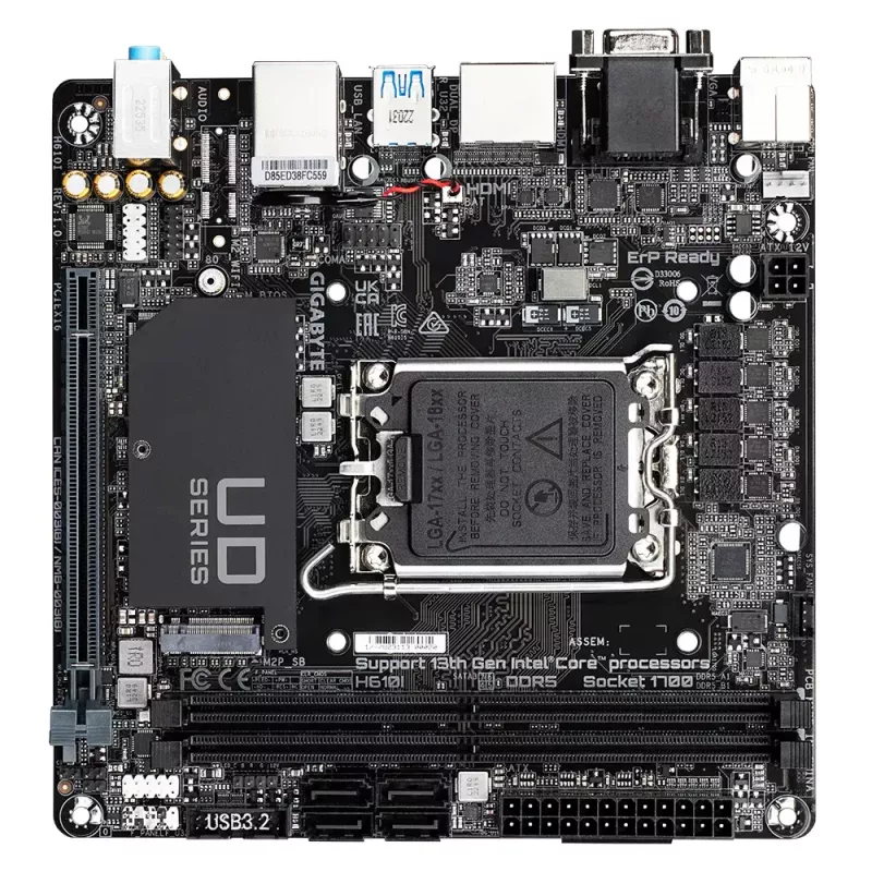 Emolevy GIGABYTE H610I, Intel H610, LGA 1700, Mini-ITX