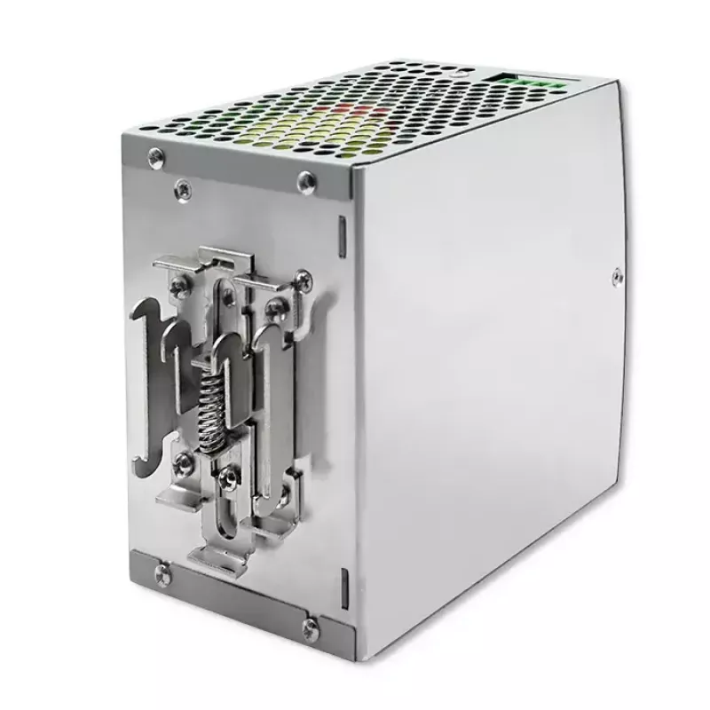 Teollinen DIN-kiskovirtalähde QOLTEC 50901 — 480W, 24V DC, 20A