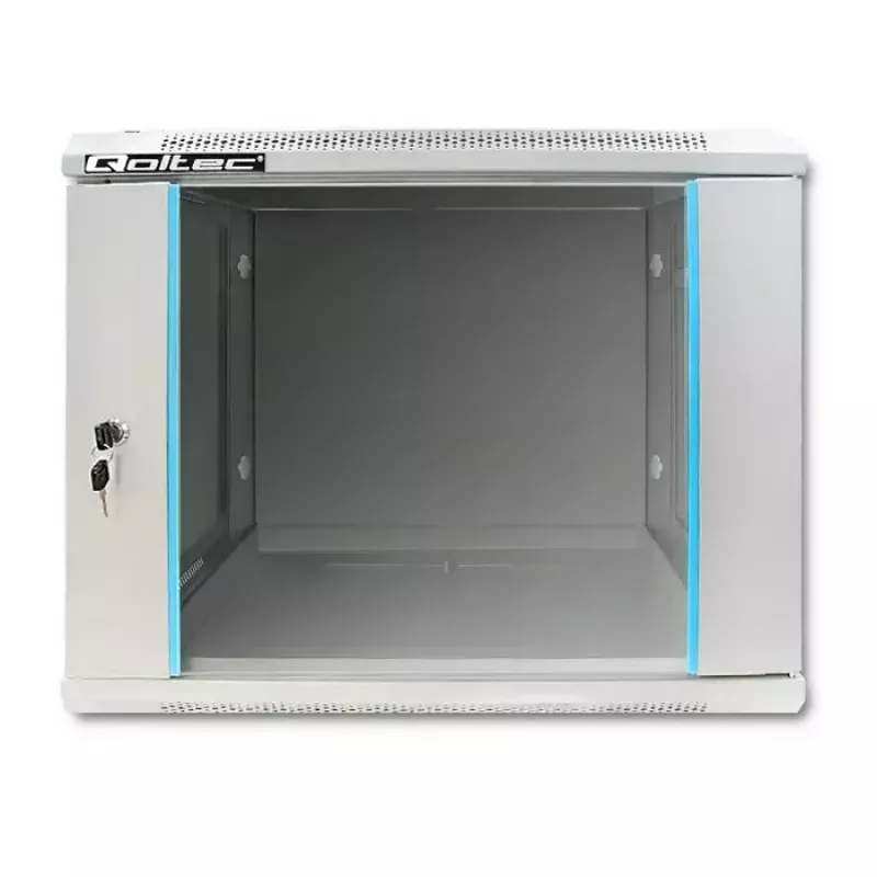19 tuuman räkkikaappi QOLTEC 9U malli 54484, mitat 600x500x450 mm